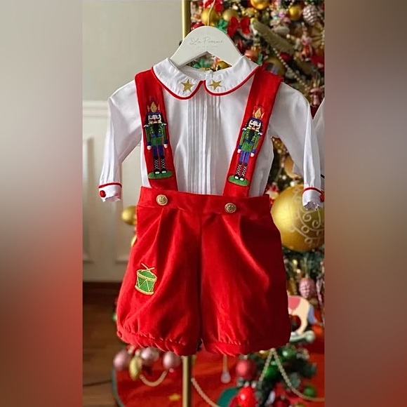 SHEIN Other - Red Nutcracker Suspender Outfit